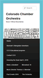 Mobile Screenshot of cochamberorchestra.org